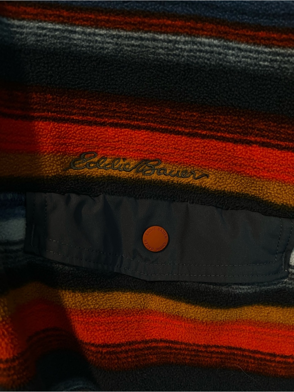 Eddie Bauer Multicolor Striped Fleece Men's Large - Picture 10 of 11